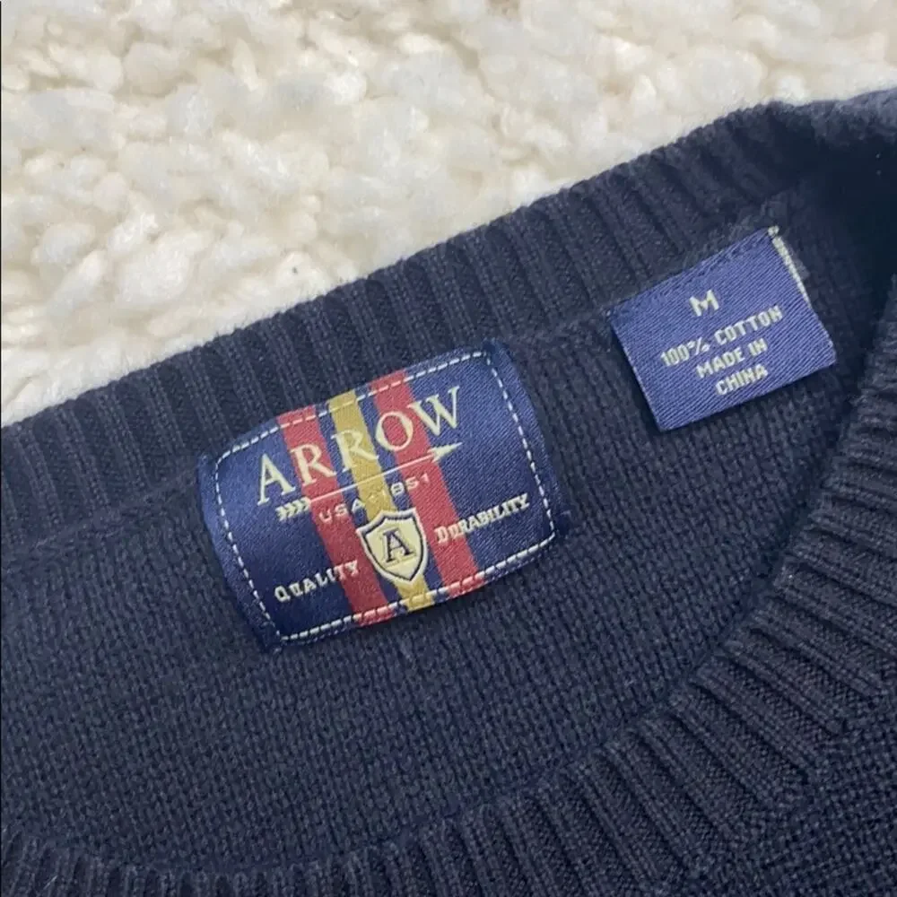 Arrow Men’s Sweater Grey and Navy R10